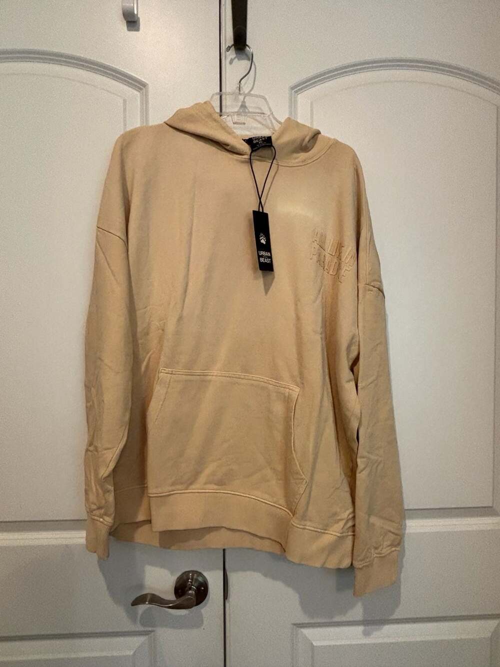 Urban Beast Men's Hoody Size XL Khaki All Live In Paradise
